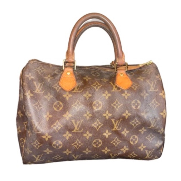 Louis Vuitton Vintage 2004 Brown Monogram Speedy 30 Canvas/Leather Bag - Picture 1 of 11